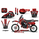 1984-1985 Honda CR60 Reaper Red Moto Vinyl Graphic Wrap Kit