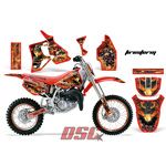 Mad Hatter Red 1996-2002 Honda CR80 Off Road Decal Graphic Wrap Kit
