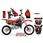 Moto 1996-2002 Honda CR80 Reaper Red Decal Graphic Wrap Kit