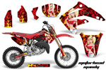 2003-2007 Honda CR85 Red Motor Head Mandy Moto Vinyl Graphic Wrap Kit