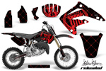 Moto 2003-2007 Honda CR85 Reloaded Red and Black Decal Graphic Wrap Kit