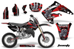 Toxcity Motocross Red and Black Decal Graphic Wrap Kit 2003-2007 Honda CR85