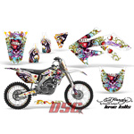 Love Kills Motocross White Decal Graphic Wrap Kit 2004-2009 Honda CRF 250R
