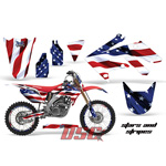 Moto 2004-2009 Honda CRF 250R Stars and Stripes Decal Graphic Wrap Kit