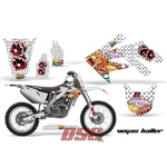 Honda CRF 250R 2004-2009 Vegas Baller White Dirt Bike Vinyl Sticker Graphic Wrap Kit