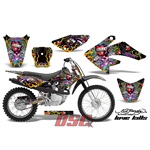 Honda CRF 100 2004-2010 Love Kills Black Dirt Bike Vinyl Sticker Graphic Wrap Kit