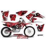 Honda CRF 100 2004-2010 Guns Red Dirt Bike Vinyl Sticker Graphic Wrap Kit