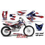 Moto 2004-2010 Honda CRF 100 Sins and Stripes Decal Graphic Wrap Kit