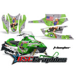 Arctic Cat Sabercat F6 Snow Mobile T-Bomber Vinyl Wraps - DSC-656465469U