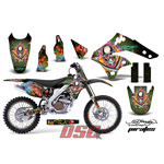 Pirates Green Moto 2006-2008 Kawasaki KXF250 Vinyl Graphic Wrap Kit