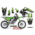 Moto 2006-2008 Kawasaki KXF250 Reaper Green Decal Graphic Wrap Kit