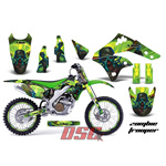 Zombie Trooper Dirt Bike Vinyl Sticker Graphic Wrap Green Kit 2006-2008 Kawasaki KXF250