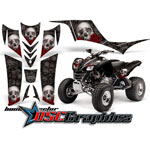 2005-2011 Kawasaki KFX700 ATV Black Bone Collector Vinyl Sticker Kit