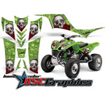 Kawasaki KFX700 2005-2011 ATV Green Bone Collector Vinyl Sticker Kit