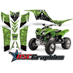 Kawasaki KFX700 ATV Green Reaper Vinyl Sticker Kit Fits 2005-2011