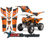 2005-2011 Kawasaki KFX700 ATV Orange T-bomber Vinyl Sticker Kit