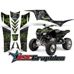 Kawasaki KFX700 2005-2011 ATV Green Toxicity Vinyl Sticker Kit