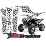 Kawasaki KFX700 2005-2011 ATV Black Urban Camo Vinyl Sticker Kit