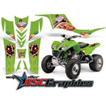 Kawasaki KFX700 2005-2011 ATV Green Vegas Baller Vinyl Sticker Kit