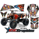 KTM 450 ATV White Pirates Vinyl Graphic Kit Fits 2008-2011