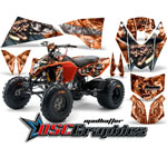 KTM 450 2008-2011 ATV Silver Mad Hatter Vinyl Graphic Kit