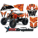 KTM 450 2008-2011 ATV Orange Reaper Vinyl Graphic Kit