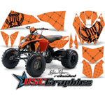 2008-2011 ATV Orange and Black Reloaded Vinyl Graphic Kit Fits KTM 450