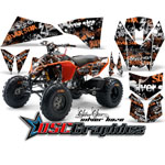 KTM 450 ATV Orange Silverhaze Vinyl Graphic Kit Fits 2008-2011