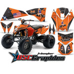 2008-2011 KTM 450 ATV Orange T-bomber Vinyl Graphic Kit