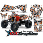 2008-2011 KTM 450 ATV Orange Urban Camo Vinyl Graphic Ki