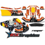 Orange Reaper Shifter Kart Graphic Decal Kit CRG JR