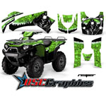 Kawasaki Brute Force 650I 4x4 2006-2011 ATV Green Reaper Graphic Sticker Kit