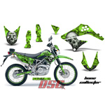 2010-2013 Kawasaki KLX125 D-Tracker Bone Collector Green Moto Vinyl Graphic Wrap Kit - DSC-456465111-BCG