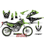 Vinyl Graphic Wrap Reaper Green Motocross Kit 2008-2013 Kawasaki KLX250