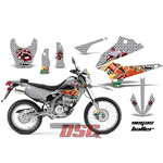 Moto 2008-2013 Kawasaki KLX250 Vegas Baller Silver Decal Graphic Wrap Kit