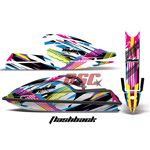 Graphic Wrap Kit Flash Back Stand Up Jet Ski Kawasaki 750 SX