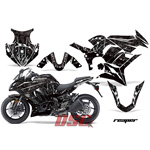 ZX 1000 Kawasaki Black Reaper Ninja Graphic Wrap Kit 2010-2013