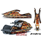 Graphic Wrap Kit Fire Storm Stand Up Jet Ski Kawasaki 800 SXR