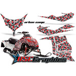 Polaris Snow Mobile Urban Camo Graphic Stickers Fit IQ Race 600