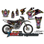 Yamaha Banshee WR Motocross Black Love Kills Vinyl Kit Fits 2007-2011