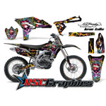 Yamaha Banshee YZF 2010-2011 Motocross Black Love Kills 4 Stroke Vinyl Graphic Kit