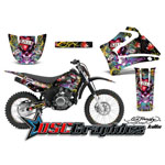 Yamaha Banshee TTR125 2000-2007 Motocross Black Love Kills Graphic Kit