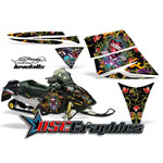 Ski Doo Rev Snow Mobile LoveKills Vinyl Wraps