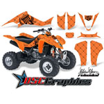 ATV Orange Reloaded Vinyl Kit Fits Kawasaki KFX 400 All Years