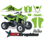 Kawasaki ATV Green Reloaded Vinyl Kit Fits KFX 400 All Years