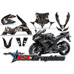 Yamaha R1 Sport Bike Black Madhatter Vinyl Kit Fits 2004-2005