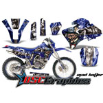 Yamaha Banshee WR 1998-2002 Motocross Black Firestorm Vinyl Graphic Kit