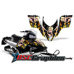 Polaris Snow Mobile Motorhead Mandy Vinyl Wraps Fit RMK