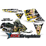 Ski Doo Snow Mobile Motorhead Mandy Vinyl Wraps Fit Rev