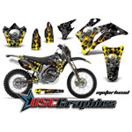 Yamaha Banshee WR Motocross Black Motor head Vinyl Kit Fits 2007-2011